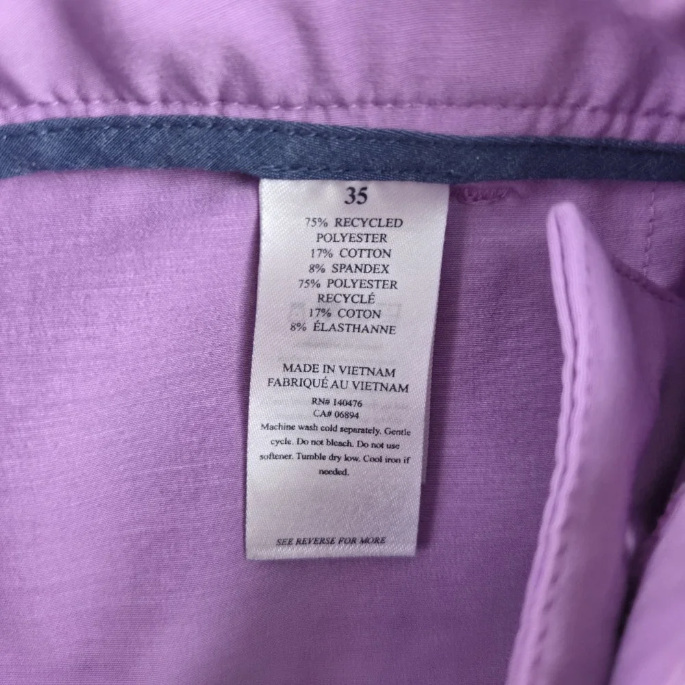 Faherty All Day Shorts Mens 35(36) Lavender 9